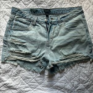 Wild Fable Light Blue Distressed Jean Shorts